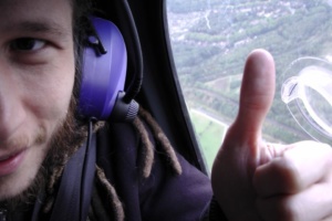 Ben im Heli